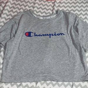 SOLD Cropped Champion Top